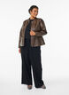 Faux leather jacket with studs and pockets, Brown, Model image number 1
