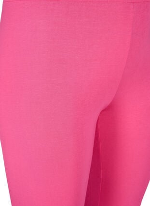 Basic 3/4-length viscose leggings, Raspberry Sorbet, Packshot image number 2