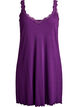 Nightgown with lace hem, Purple, Packshot image number 0