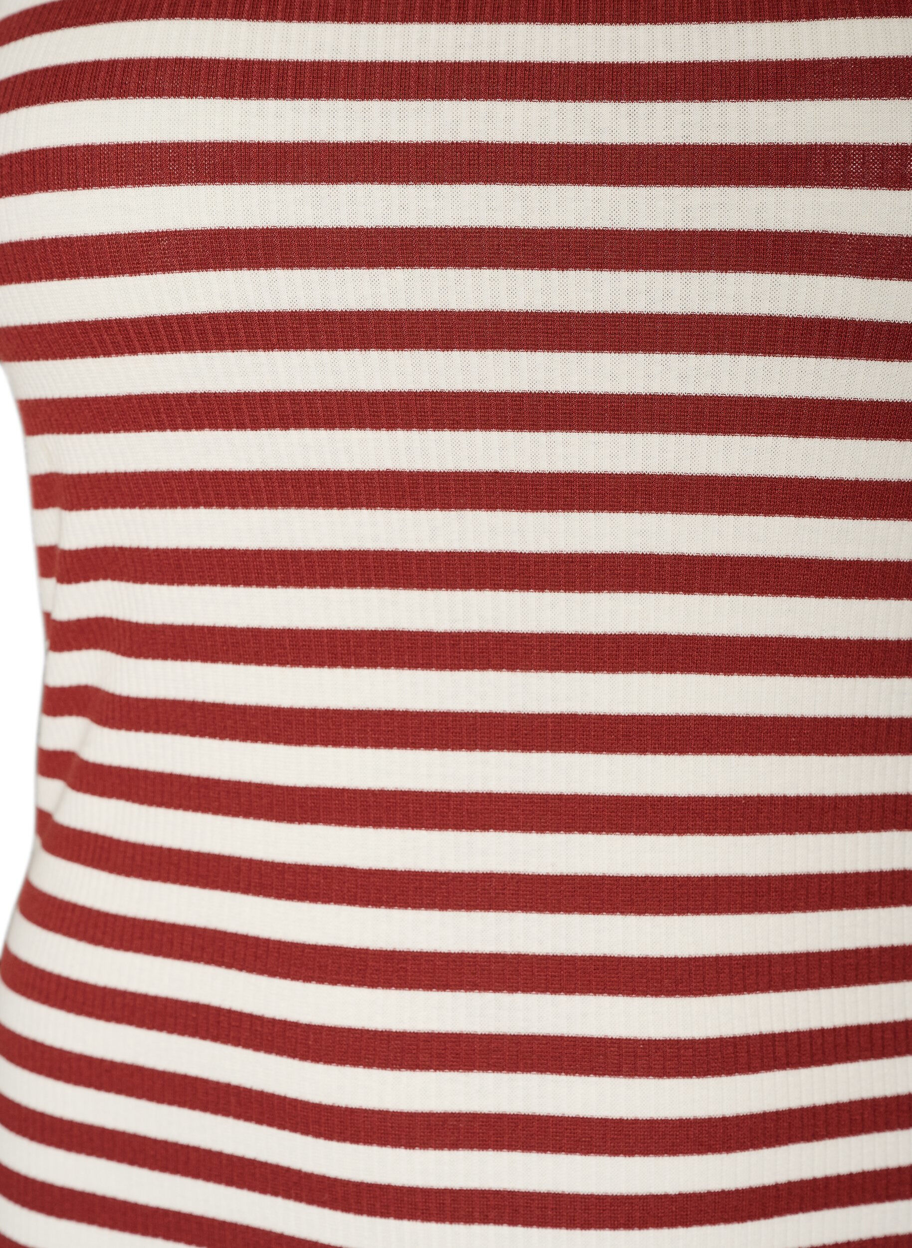 ZizzifashionStriped tank top with a rib structure, Red, Packshot image number 2