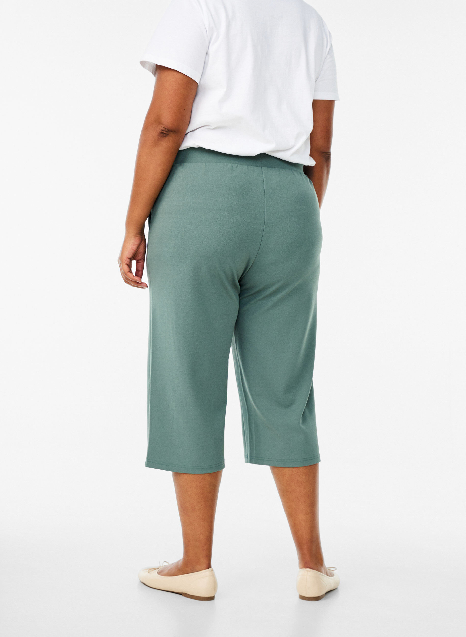 Zizzifashion High-waisted knickers with a loose fit, Green, Model image number 1