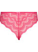 Brazilian lace panties with regular waist, Pink, Packshot image number 1
