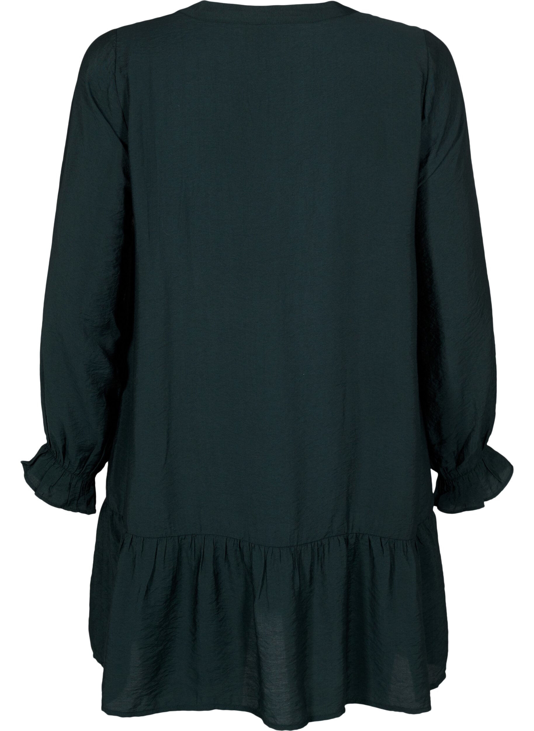 Zizzifashion Short dress with stitching and buttons, Scarab, Packshot image number 1