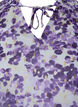 Tunic with floral print and lurex, Beige/Purple Flower, Packshot image number 2
