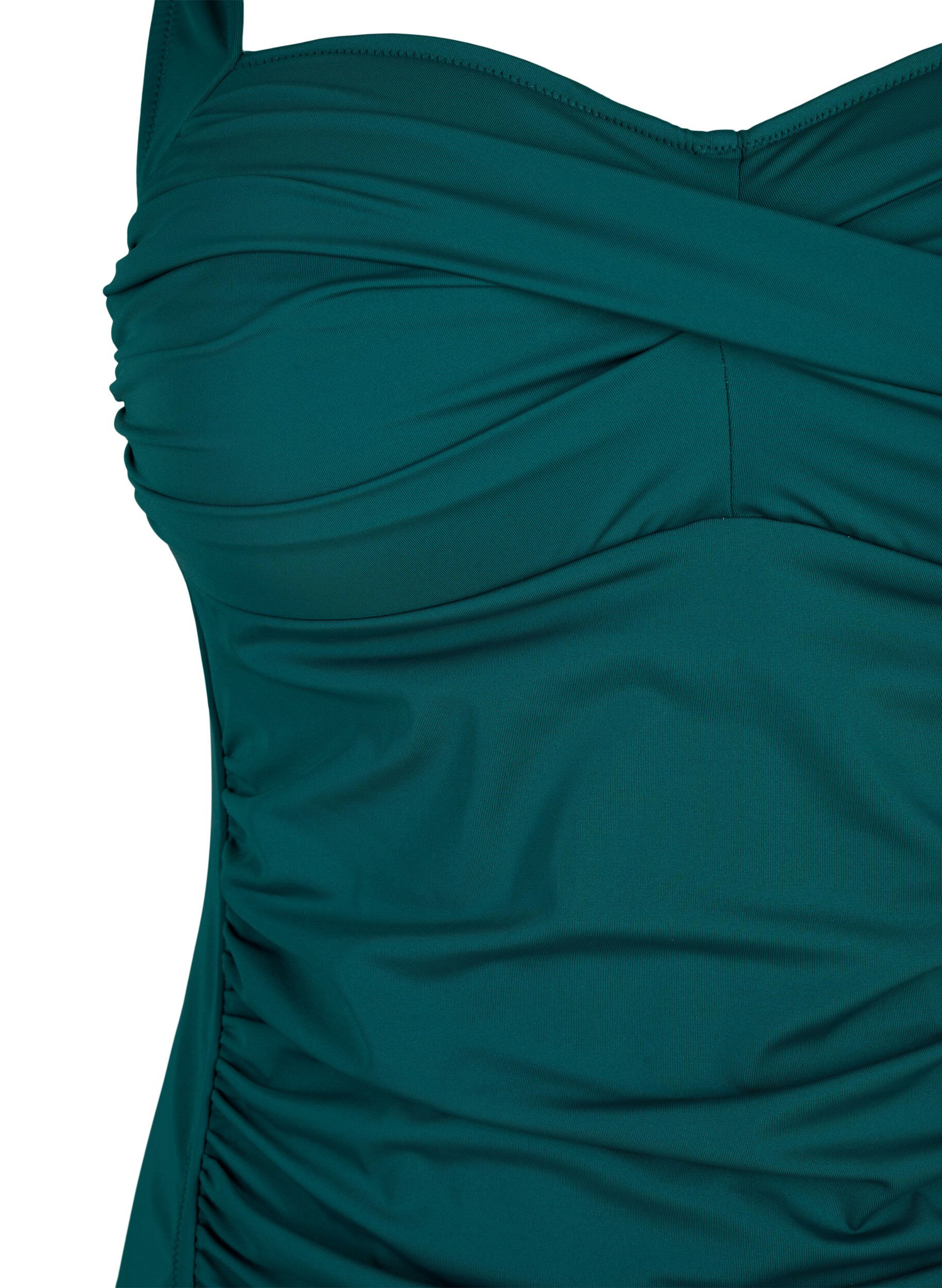 Zizzifashion Draped tankini, Green, Packshot image number 2