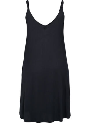 Long viscose beach dress, Black, Packshot image number 1