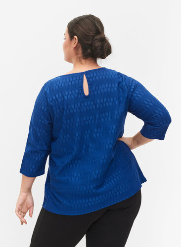 Patterned top with 3/4 sleeves, Surf the web, Model image number 1