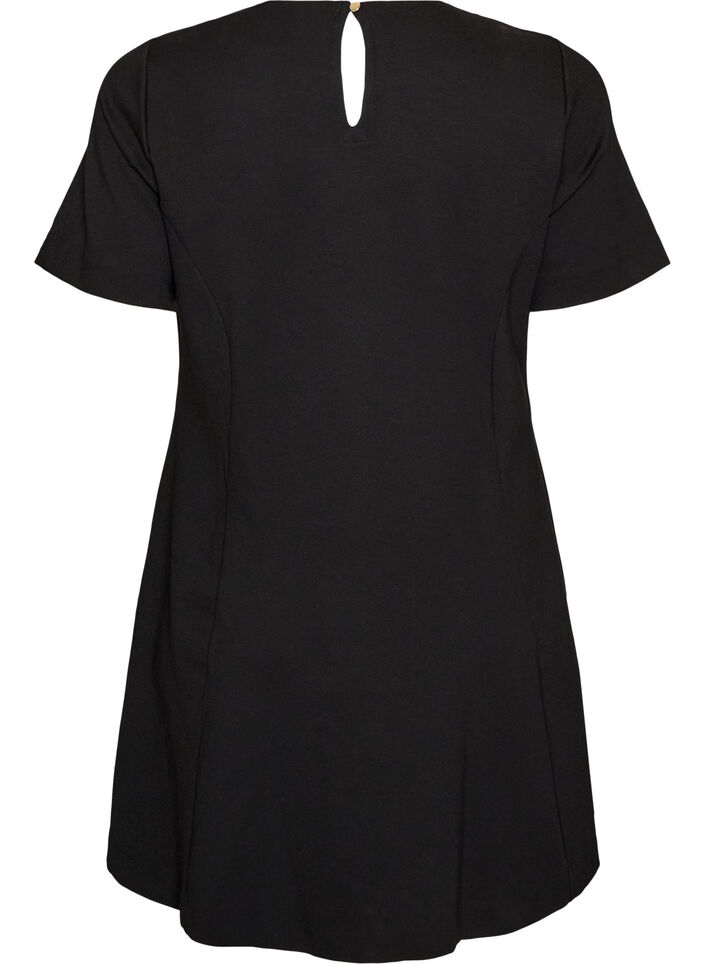 Short A-line jersey dress, 0199, Packshot image number 1