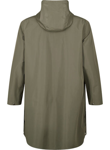 Raincoat with pockets and hood, Grape Leaf, Packshot image number 1