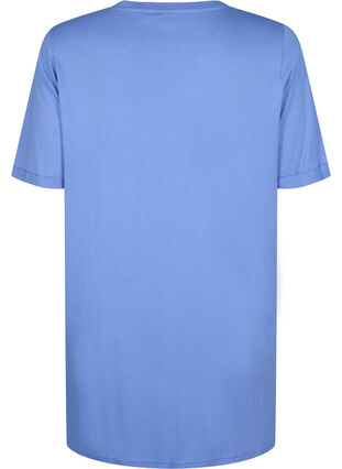 Single colour oversized t-shirt with v-neck, Marina, Packshot image number 1