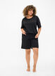 T-shirt in modal mix, Black, Model image number 1