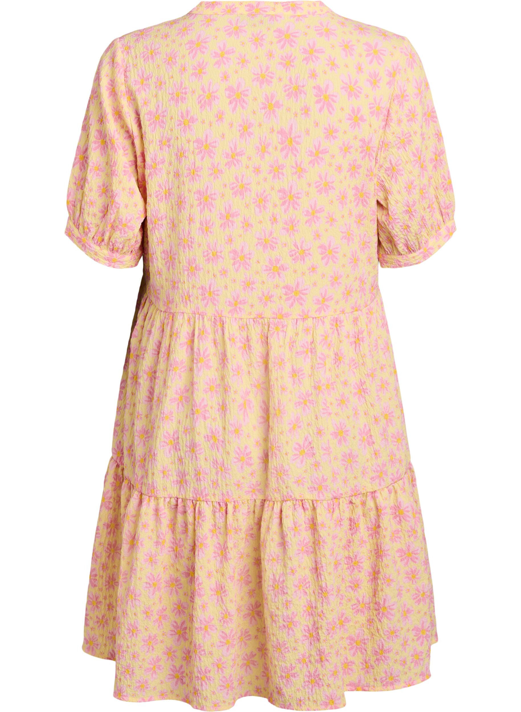 ZizzifashionShort A-line dress, Yellow, Packshot image number 1