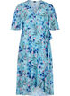 Short-sleeved wrap dress with floral print, Trellis AOP, Packshot image number 0
