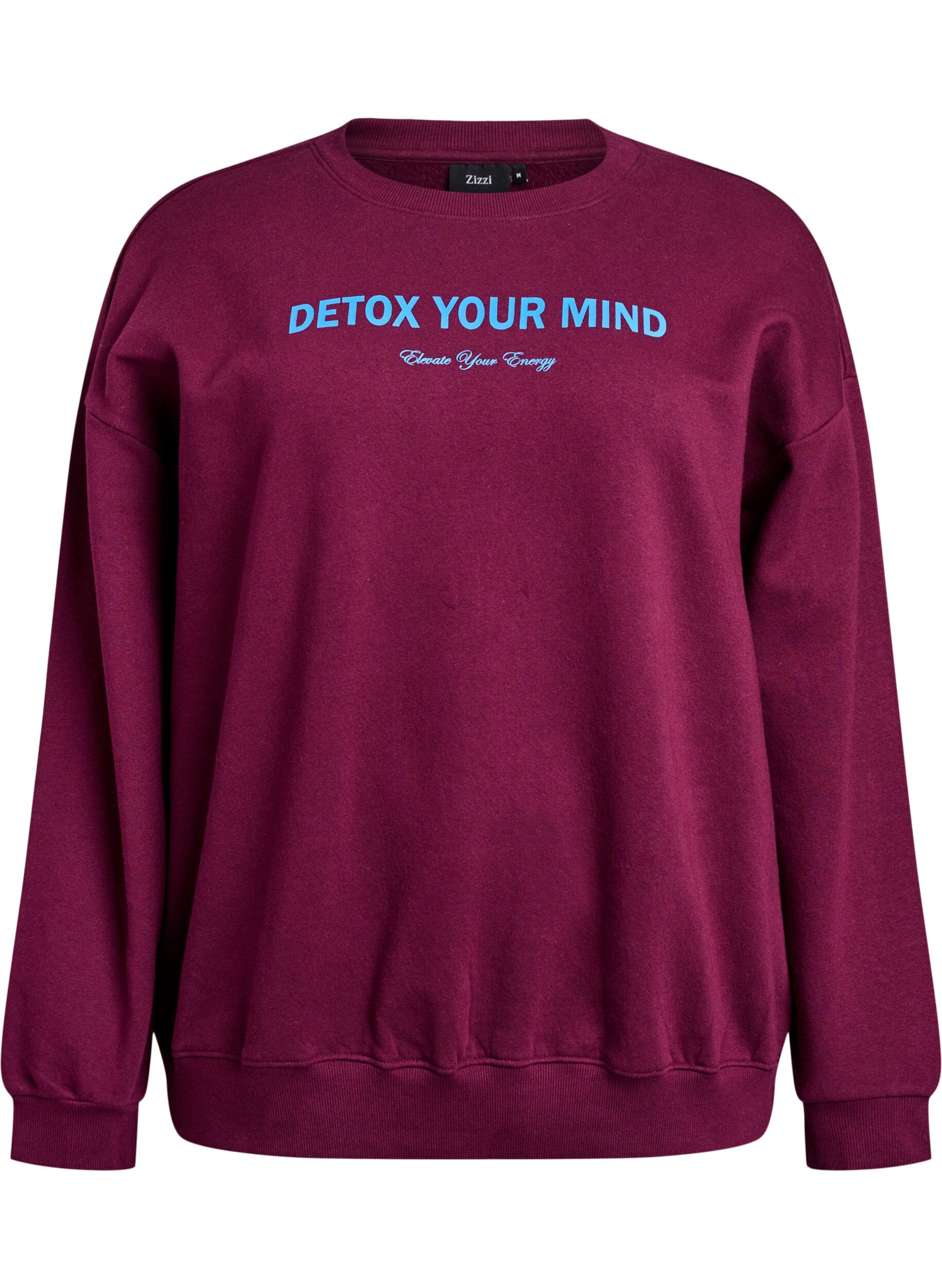 Sweatshirt with text print