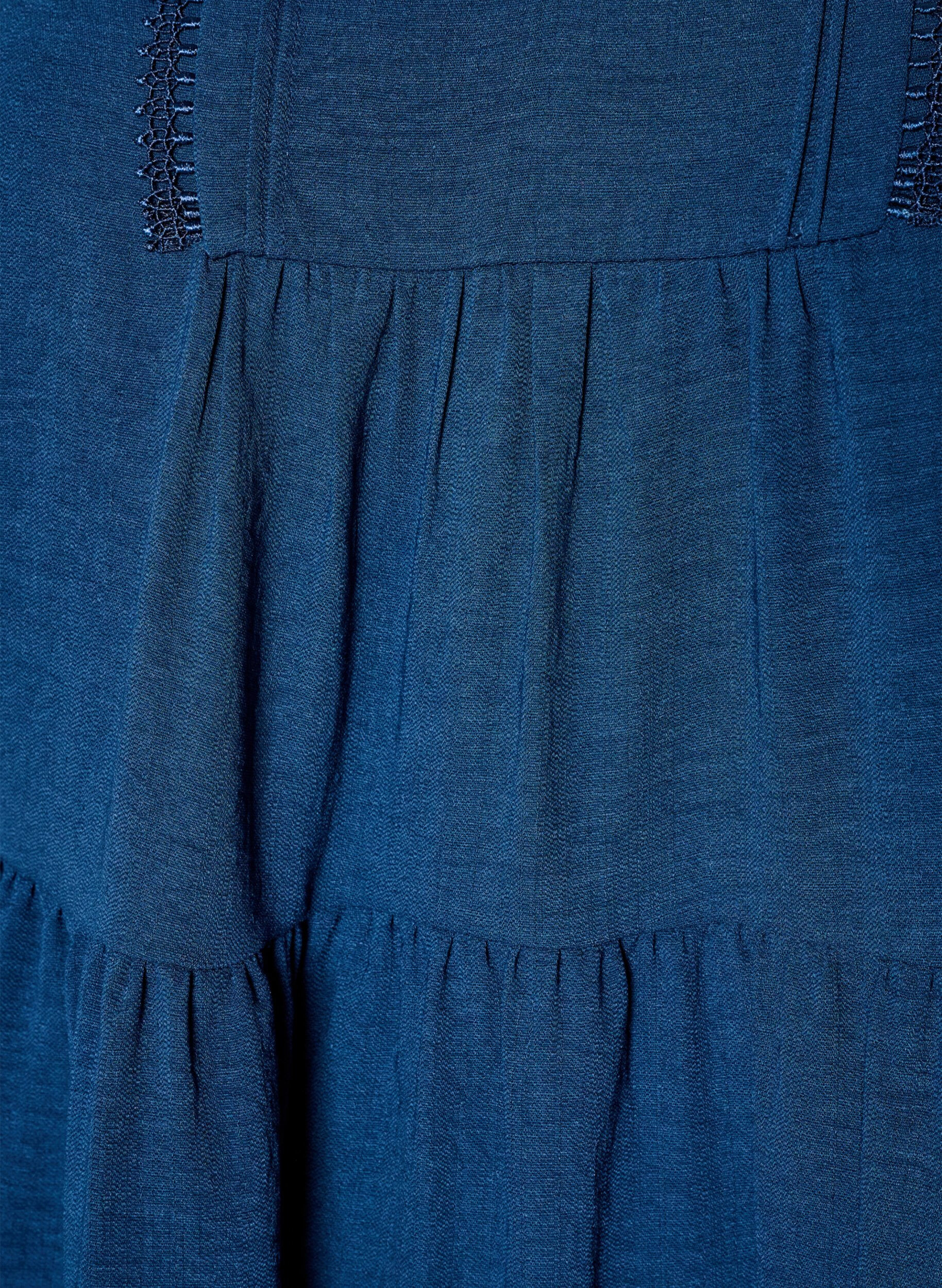 ZizzifashionA-line dress with an empire line, Blue, Packshot image number 2