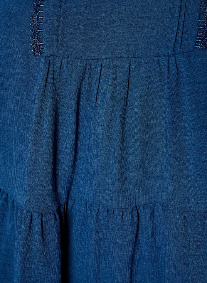 A-line dress with an empire line, Blue, Packshot image number 2