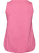 Tank top in organic cotton with V-neck and buttons, Pink, Packshot image number 1