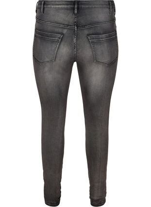 Super slim Amy jeans with high waist, Dark Grey Denim, Packshot image number 1