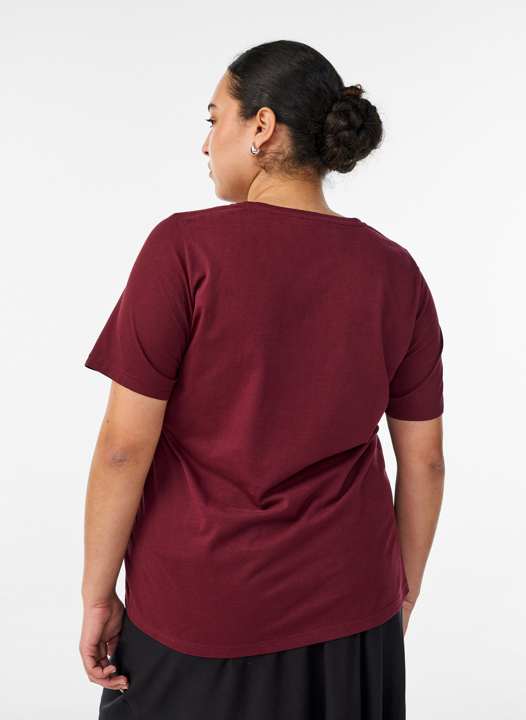 ZizzifashionT-shirt with motif, Red, Model image number 2