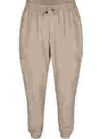 Loose cargo trousers in viscose