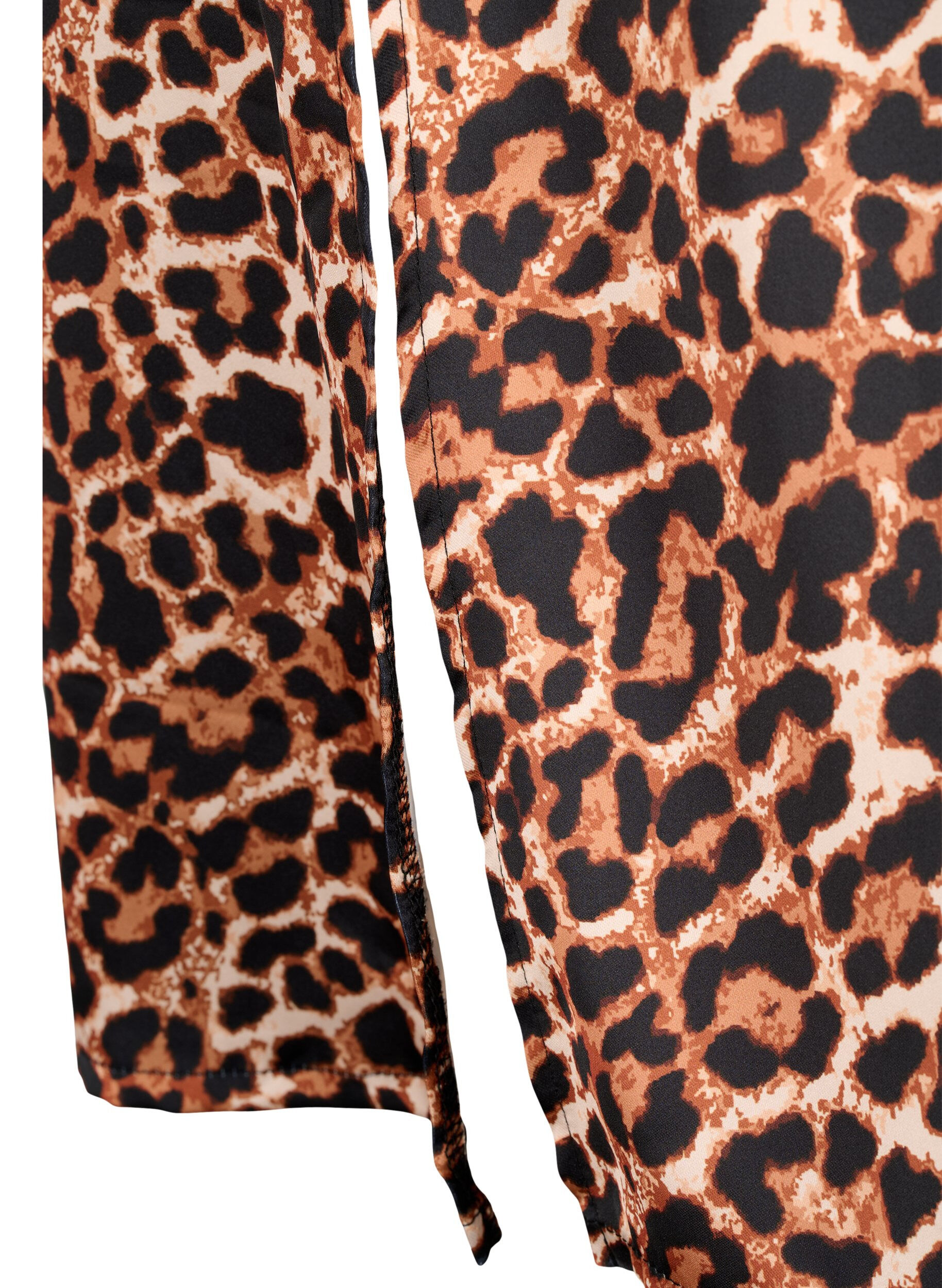 Zizzifashion Leopard print skirt with slits, Leopard AOP, Packshot image number 3