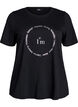 T-shirt with motif, Black, Packshot image number 0
