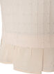 Structured blouse with ruffle hem, Vanilla, Packshot image number 3