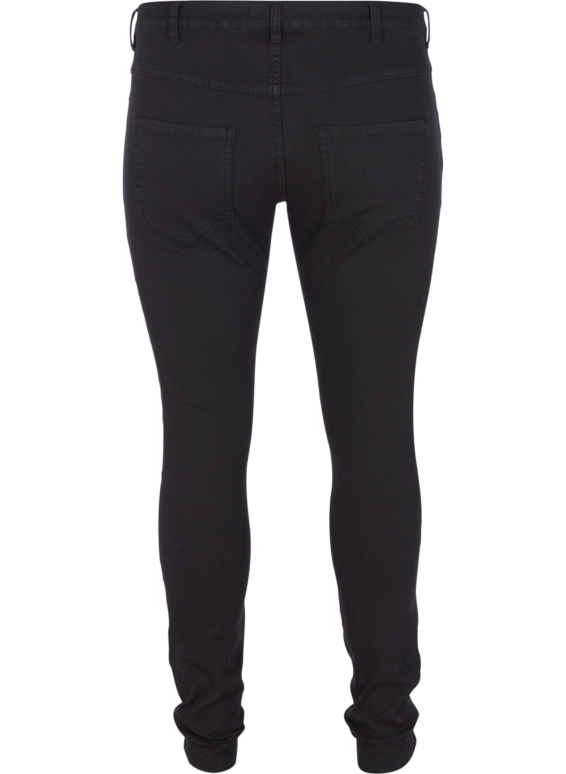 Zizzifashion High-waisted super slim Amy jeans , Black, Packshot image number 1