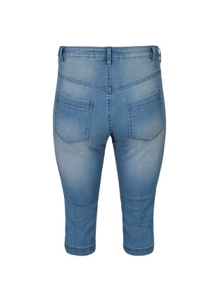 High waisted Amy capri jeans with super slim fit, Light blue denim, Packshot image number 1