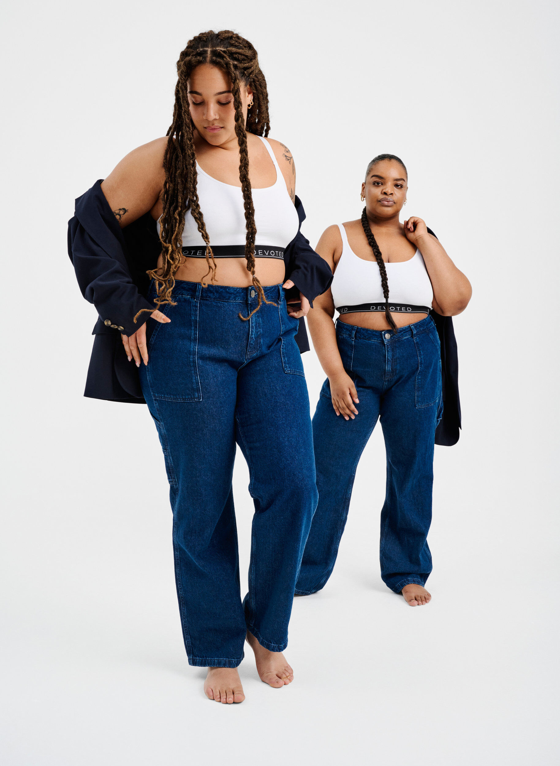 Zizzifashion Straight Fit Cargo Jeans, Dark blue, Image image number 0