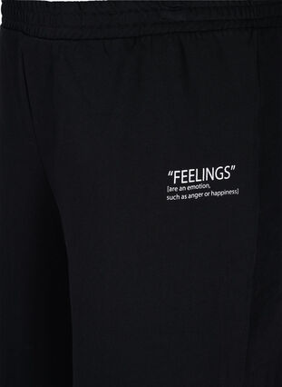 Sweat shorts with text print, Black, Packshot image number 2