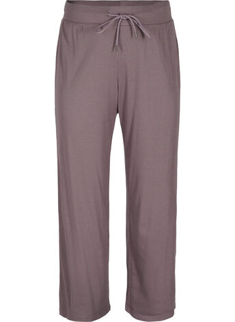 Loose trousers in a cotton blend