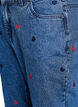 Mille mom fit jeans with embroidery, Blue, Packshot image number 2