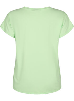 Short-sleeved workout t-shirt, Paradise Green, Packshot image number 1