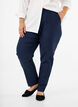High-waisted trousers with straight legs, Blue, Model image number 2