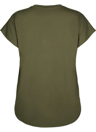 Training t-shirt with v-neck, Forest Night, Packshot image number 1