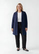 Long blazer with pockets, Blue, Model image number 1