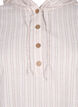 Hooded tunic in cotton and linen, Wh. Sandshell Stripe, Packshot image number 2