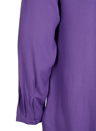 Viscose tunic with v-neckline, Deep Lavender, Packshot image number 3