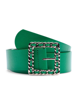Waist belt with gold coloured buckle, Jolly Green w. Gold, Packshot image number 0