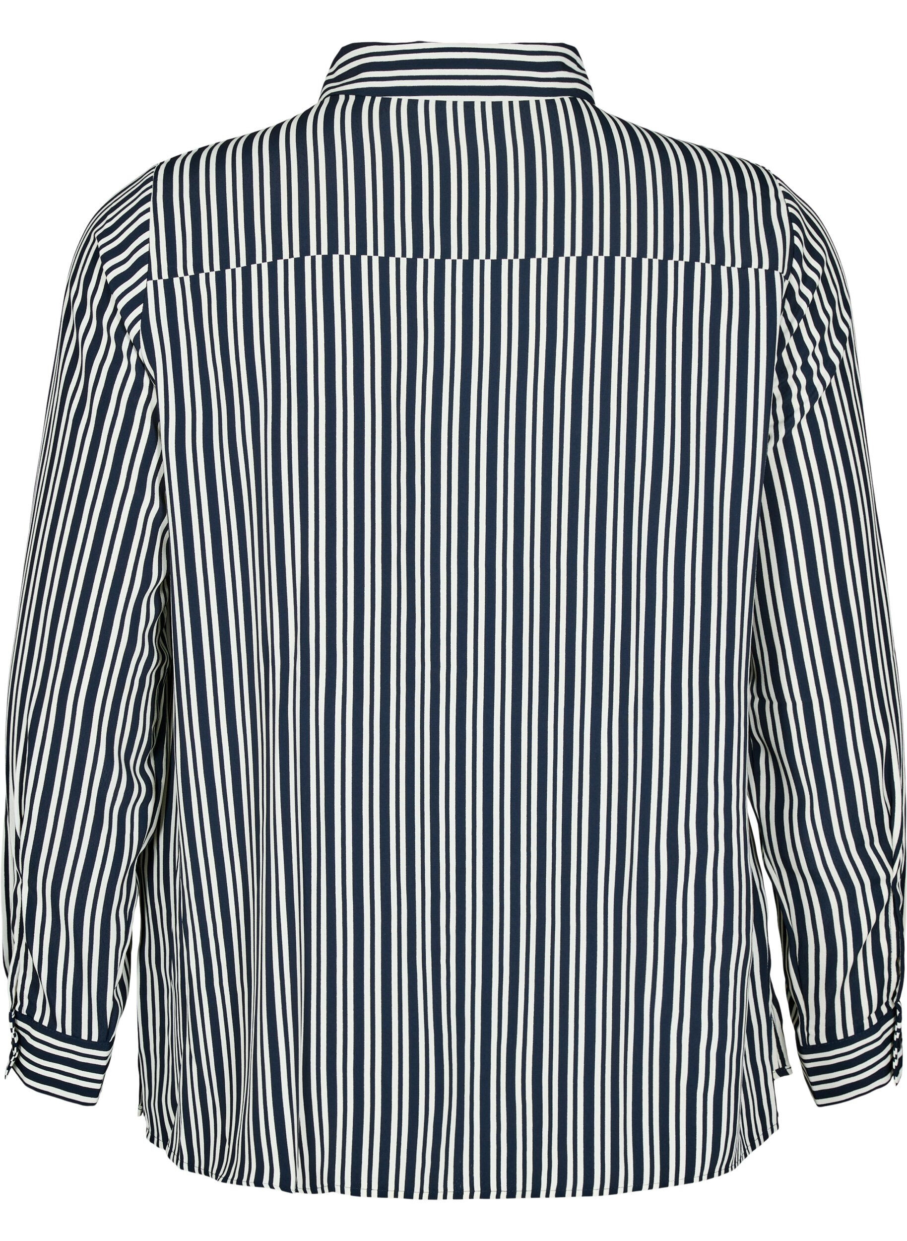 Zizzifashion Striped shirt, Blue, Packshot image number 1