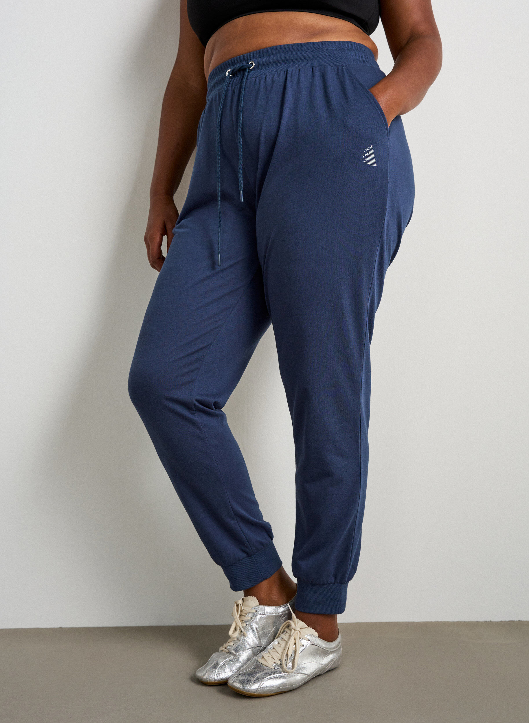 ZizzifashionLoose tracksuit trousers with pockets, Blue, Model image number 2