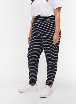 Cotton trousers, Blue Stripe, Model image number 2