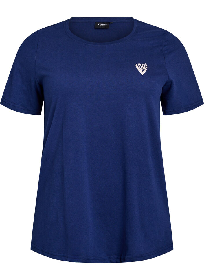 FLASH - T-shirt with motif, Blue, Packshot image number 0