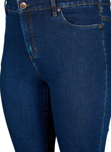 Amy jeans with a high waist and super slim fit, Dark blue, Packshot image number 2