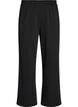 High-waisted sweatpants with wide legs, Black, Packshot image number 0