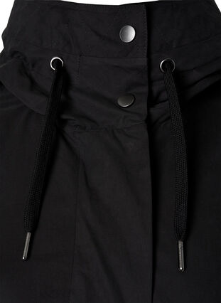 Jacket with hood, Black, Packshot image number 2