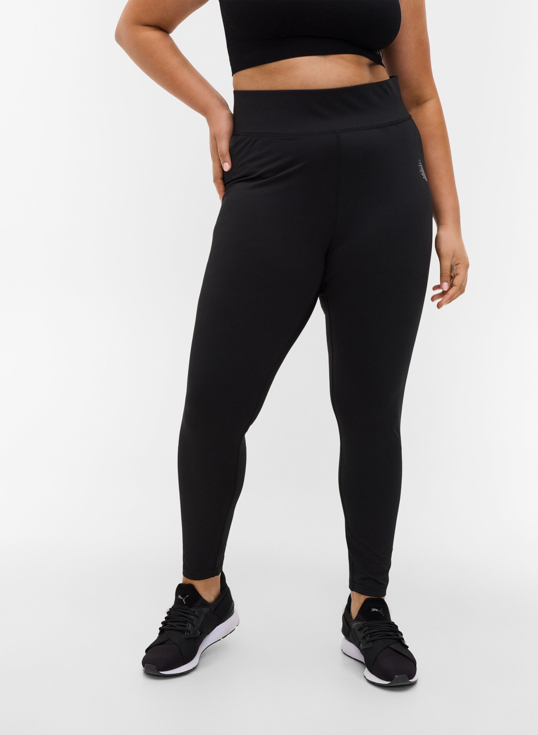 Zizzifashion Training leggings, Black, Model image number 0