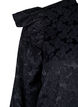 Jacquard dress with long sleeves and ruffle detail, Black, Packshot image number 3