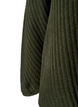Turtleneck sweater with ribbed texture, Forest Night Mel., Packshot image number 3